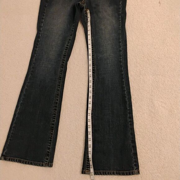 Y2K Arizona Low-rise Bootcut Denim Jeans Hip-huggers City Western Size 9 - Picture 10 of 13